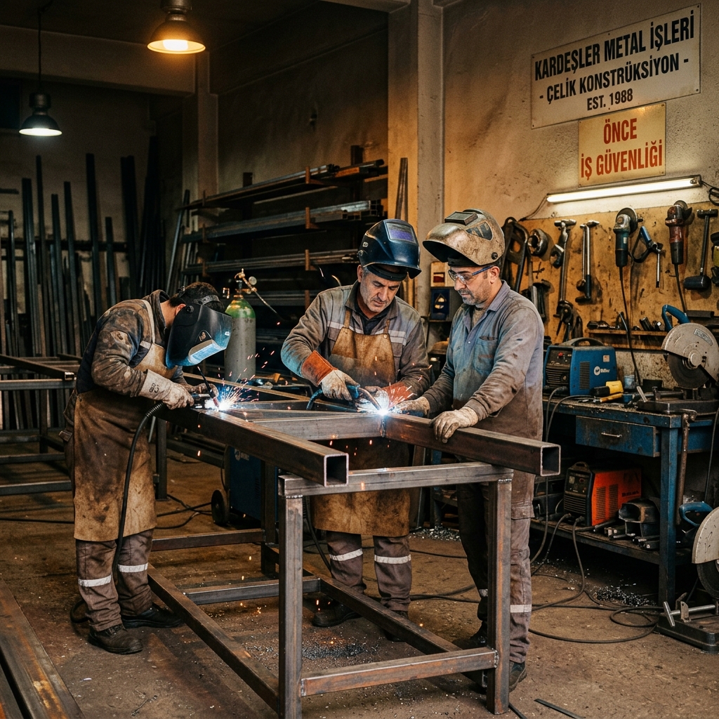 Metsan Metal ekibi – Kısacık kardeşler atölyede